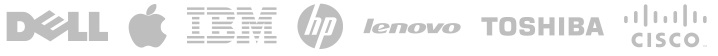 Dell Apple IBM HP Lenovo Toshiba Cisco